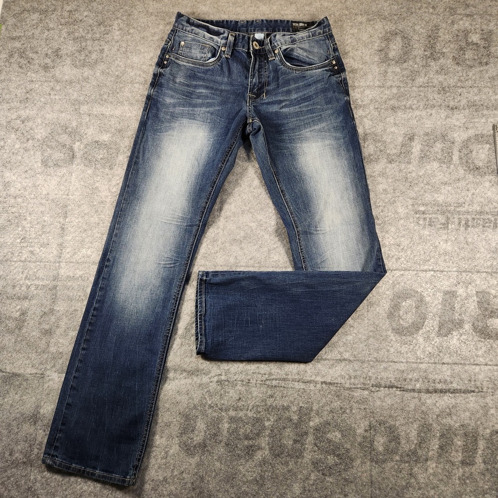 Buffalo Jeans Men's David Bitton 30x31 Blue Demin slim straight stretch